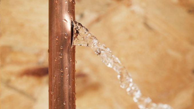 réparer une fuite d’eau sur du cuivre